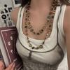 Irregular Shell Multilayer Necklace Creative Double Layer Necklace Long Sweater Chain Beach
