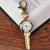 Gold Key Quartz Pocket Watch Necklace & Keychain Pendant