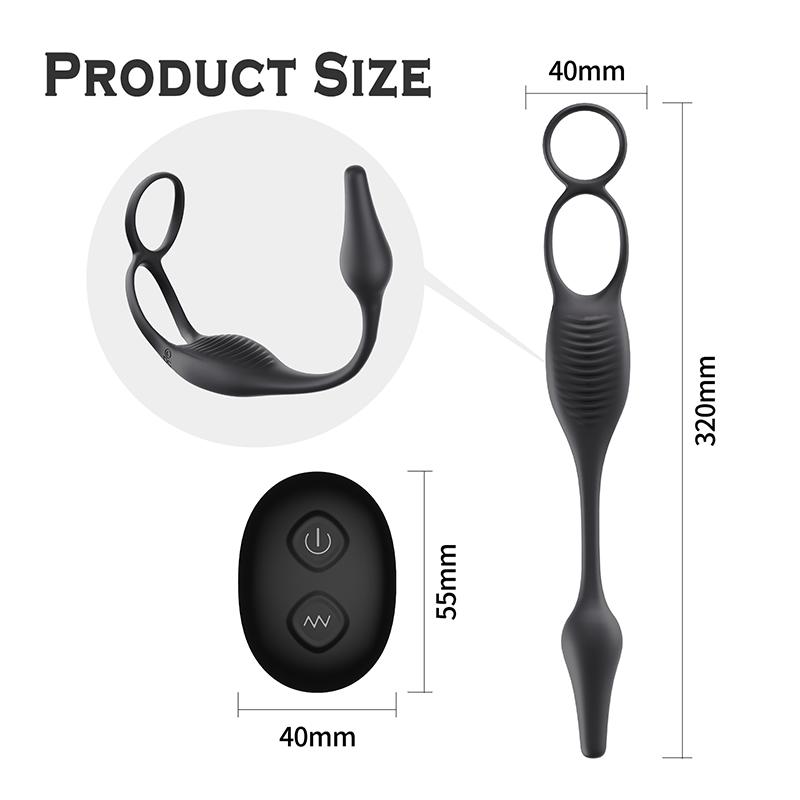 Vibrator Adult Sex Toys Prostate Massager Wireless Remote Control Cock Ring Butt Plug Anal Dilator Delay Rings for Couples