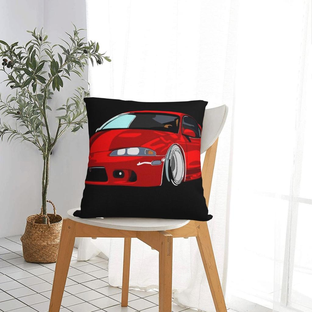 Eclipse 2G Dsm Red Square Pillowcase Cushion Cover Pillow Case Throw Pillow Cover For Home Bedroom Car