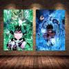 Japanese Anime My Hero Academia Poster Comics Pictures Wall Art Pictures Canvas Painting for Bedroom Living Room Home Decoration