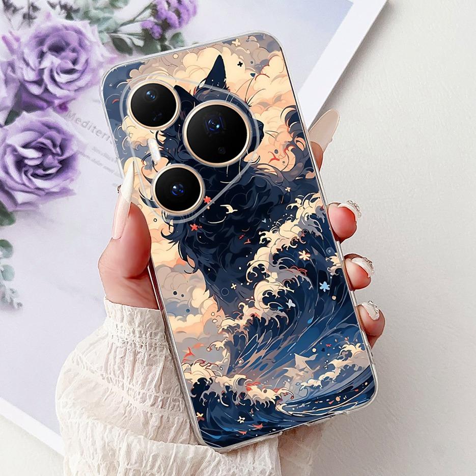 Чехол для Huawei P80 Pro Plus LMR-AL10 Милый Модный Расписной Чехол Мягкий Тонкий Чехол для Телефона Для Huawei Pura 80 Ultra Pura80 Pro+ Чехол