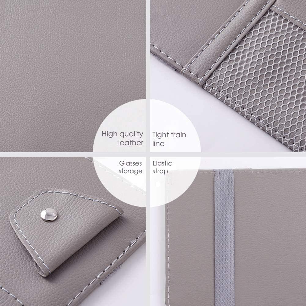 Car Sun Visor Organizer, Auto Interior Accessories Pocket Organizers, Registration And Document Holder, Personal Belonging Storage Pouch Organizer,