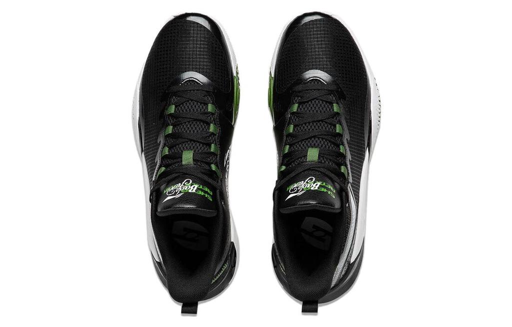 Li Ning Storm 2023 Comfortable Cushioning, Wear Resistant Low top Basketball Shoes Men's Black ABFT021-1