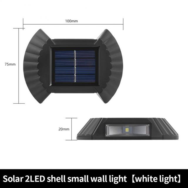 1/2/4/8 Pcs Solar Wall Light 2/8LED Waterproof Outdoor Garden Decoration Solar Light Wall Stair Aisle Wall Light Yard Luminous Wall Washer