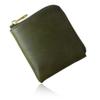 Artigianoworks Умный кошелек для мужчин и женщин, Двухскладной, Натуральная итальянская кожа, Компактный, Многокарманный, Деловой, Зеленый, AW-27MB