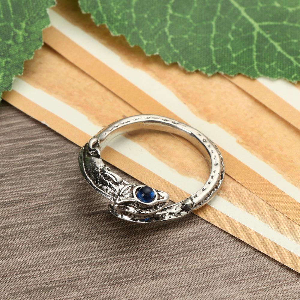 Adjustable Retro Lady Men Lizard Personality Ring Chameleon Ring Jewelry