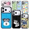 Чехол Case для iPhone 17 Air 16 Pro Max 15 Plus 11 13 Mini 14 12 Задняя крышка телефона Милый питомец Собака Миниатюрный шнауцер