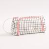 Large Capacity, High Triangular Pencil Case, Multifunctional Checkered Stationery Bag, Portable Student Bag