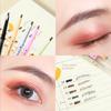 Треугольный карандаш для бровей с двойной головкой, натуральный трехмерный цветной водостойкий карандаш для бровей нелегко обесцветить стойкий макияж для женщин