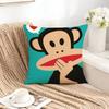 Bigmouth PPaul  FFrankPF Pillow Case Square DoubleSided Sofa Cushion Cover Bedroom Bedside Pillow