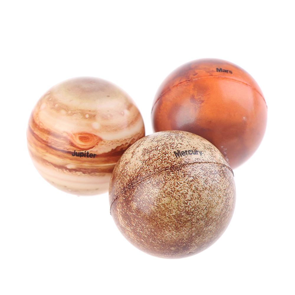 Relief Sponge Ball Bouncy Ball Eight Planets Printing Star Ball Earth Globe Ball Moon Star Ball