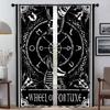 Домашний интерьер Шторы для гостиной Deadly Tarot The Sun Tin Sign Blackout Curtains 2 Pieces Partition Window Curtain Shades
