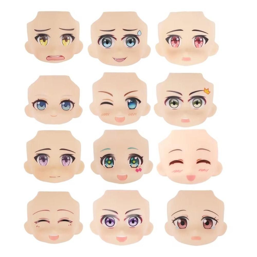 3D Наклейки Глаза Кукла OB11 Сменные Лица Кукла Obitsu 11 Лицо Куклы Запасное Лицо Детская Игрушка