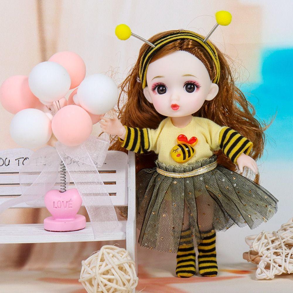 Кукла BJD 1/12 масштаба 16 см, фигурка 16 см, мини-кукла BJD 16 см, милая милая кукла BJD, подарки своими руками