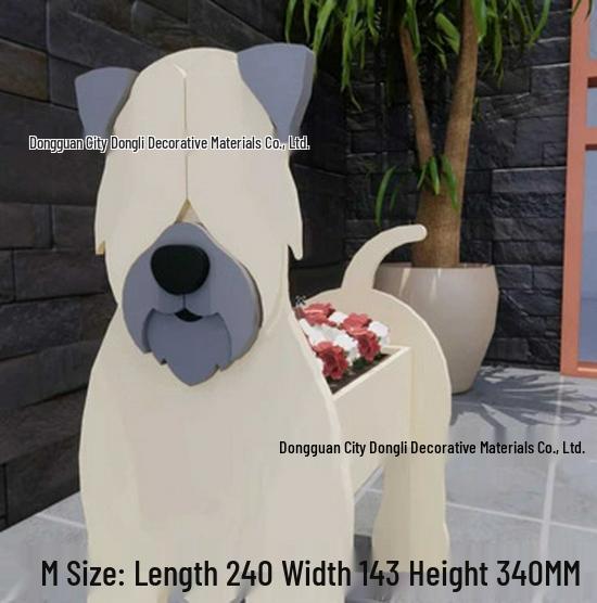 Independent Station Cross-border Garden Art Craft Ornaments: Dog & Cat Flower Pot and Planter