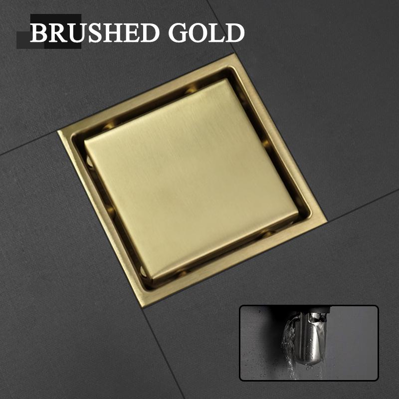 Скрытый тип квадратная плитка вставка пол решетки для слива душа слив из нержавеющей стали 304 балкон ванна угловой дезодорант слив пола