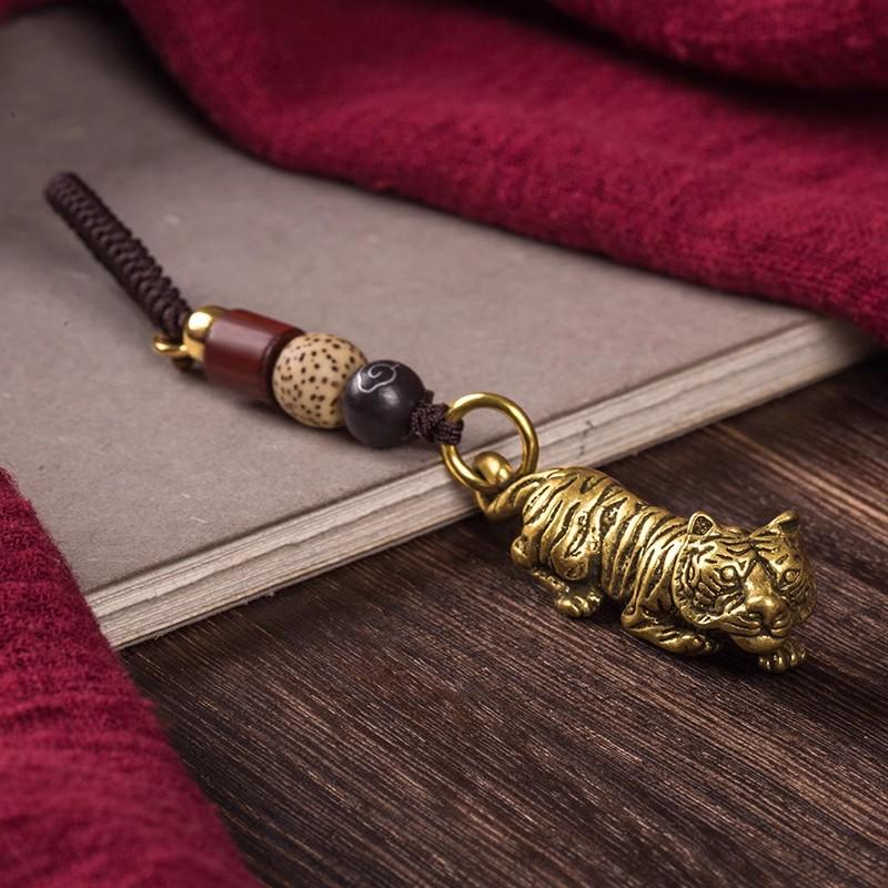 Латунный кулон-брелок с двенадцатью знаками зодиака - Подарок ручной работы для мужчин и женщин