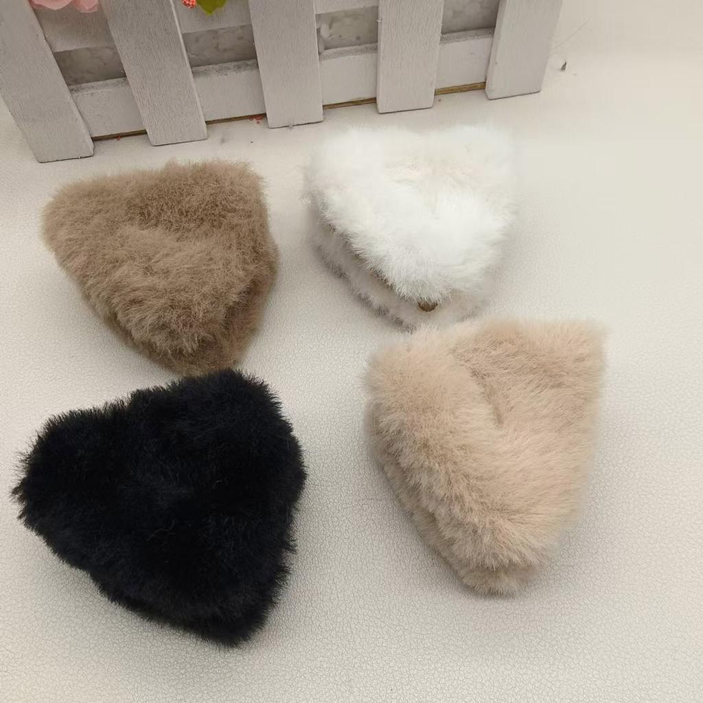 Sturdy Small Plush Cat Ear Hair Clips Lovely Cat Ear Hair Clips With Soft Plush Materials Comfortable Hair Accessory