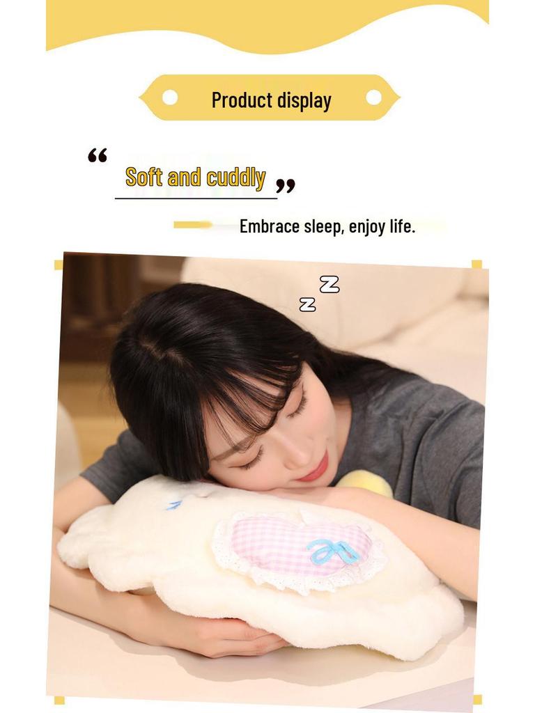 Плюшевая подушка-пельмень из мультфильма - Милая, забавная кукла-симулятор еды для сна и комфорта