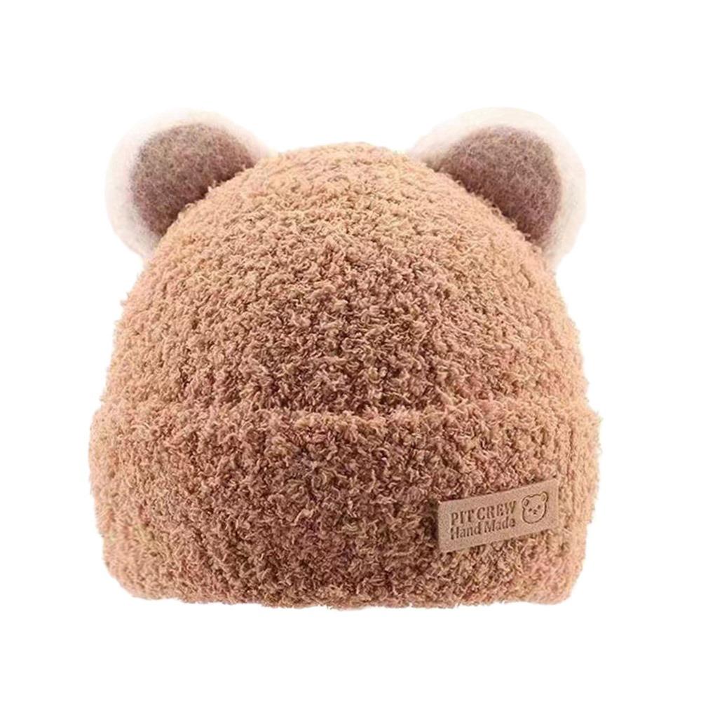5 Months-3Year Soft Winter Hat Plush Beanie Hats Windproof Baby Knitted Hat  Boys Girls