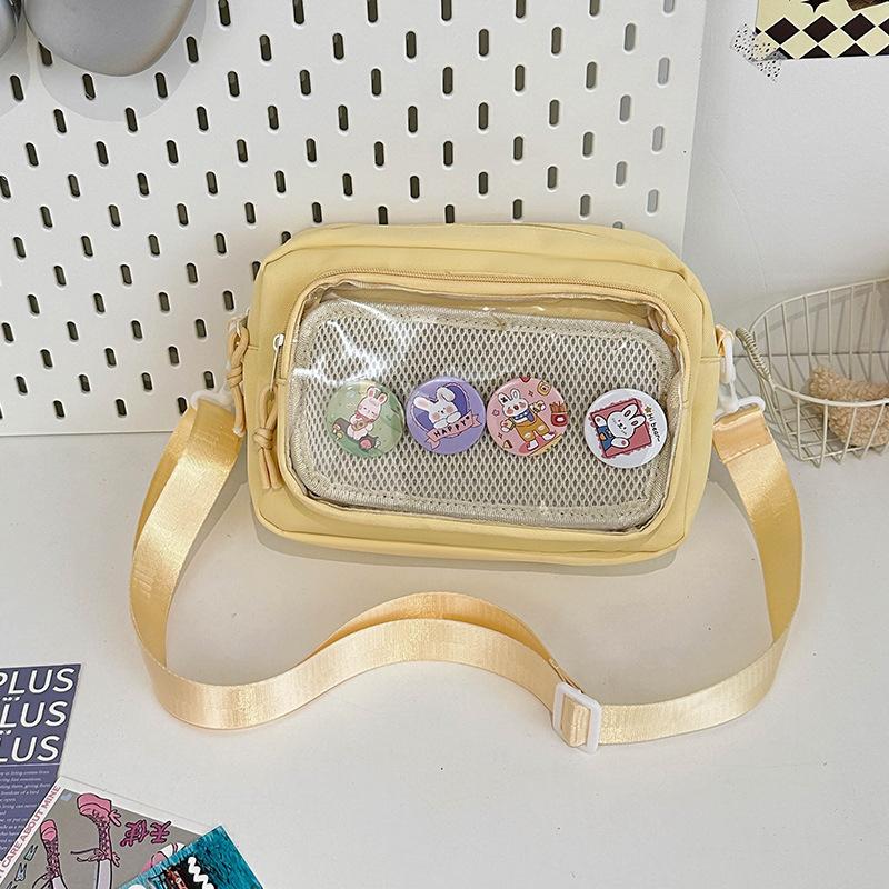 Японская девушка прозрачная сумка для боли, маленькая еда, сумка через плечо, женская универсальная повседневная маленькая сумка для мобильного телефона