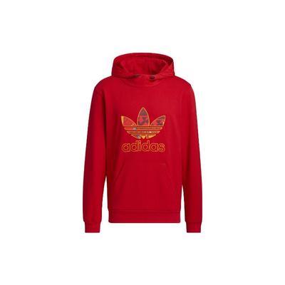 adidas Originals Trefoil CNY толстовка с цветным логотипом и принтом, мужская толстовка светло-алого цвета HD0318