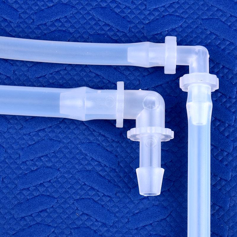 10 шт./лот 1,6~11,1 мм PP угловые соединители для аквариума, аэратора, воздушного насоса, 90-градусное коленчатое соединение, медицинские садовые ирригационные шланговые соединения