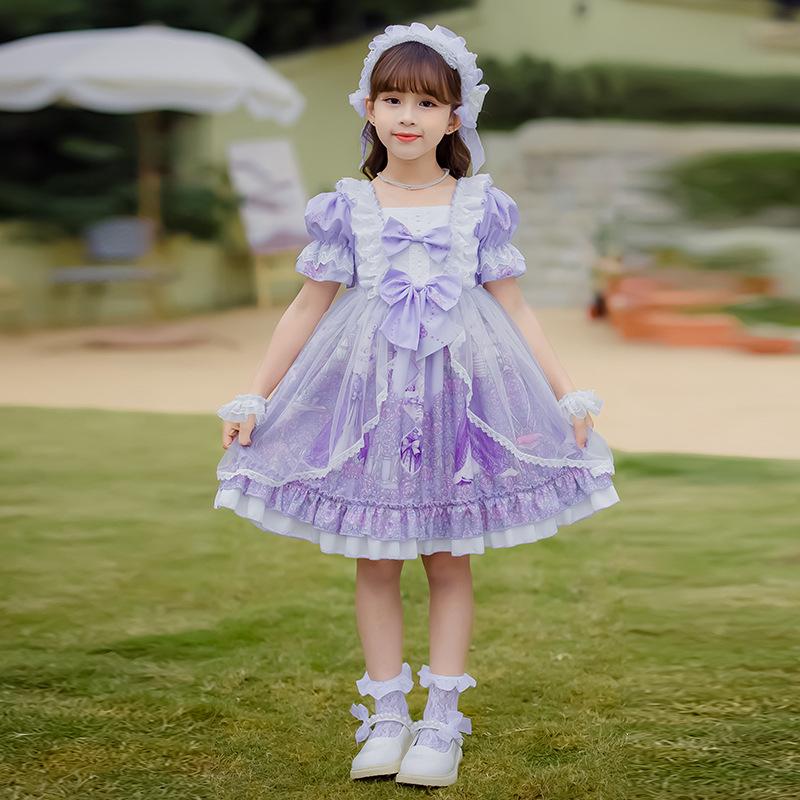 Летнее платье принцессы Лолиты для девочек