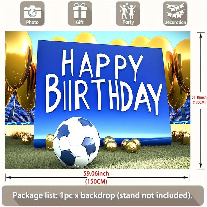 Party Backdrop Soccer Ball Decorating Indoors Outdoors Photo Booth Background Front Door Decor
