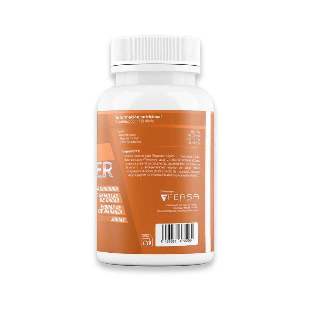 Healthy Fusion - Carb Blocker | Powerful Carbohydrate and Fat Blocker | Cacao Seed, Orange Pulp, and Chicory Fiber | 60 Caplets