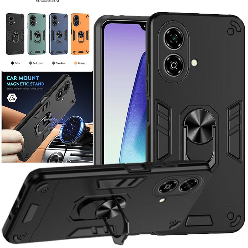 Military Grade Armor Case for ZTE Blade A35E A35 A55 Protective Cover Shockproof Ring Stand Holder Fundas Coque