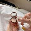 Mini Powder Setting Powder Dry Powder Makeup Waterproof Concealer Long-lasting Oil Control Natural Brighten Skin Powder Puffs