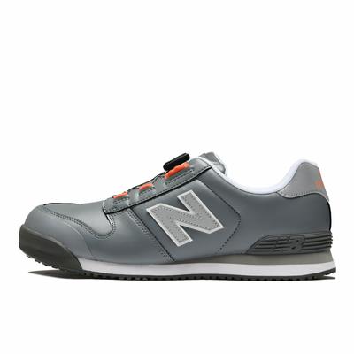 BOSTON Work Wide JSAA Class Dial см [New Balance] (Защитная обувь, Обувь, Легкая, A, Тип, BOA, Boa, Маслостойкая резина) +818(СЕРЫЙ+БЕЛЫЙ+СЕРЫЙ) 28,0
