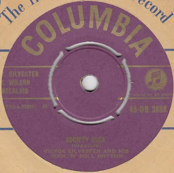 7-дюймовая пластинка VICTOR SILVESTER HIS ROCK N ROL Society Rock 45DB3888 Columbia 1957 UK Rock Б/у