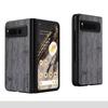 Case for Google Pixel Fold 5G Funda Bamboo Wood Pattern Leather Phone Cover Luxury Coque for Google Pixel Fold Case Capa