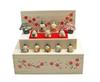 Craftsman House Hina Flower Wooden Hina Tier Total Male Hina Female Hina 4cm Dolls, Box, Decoration, Length 5cm,