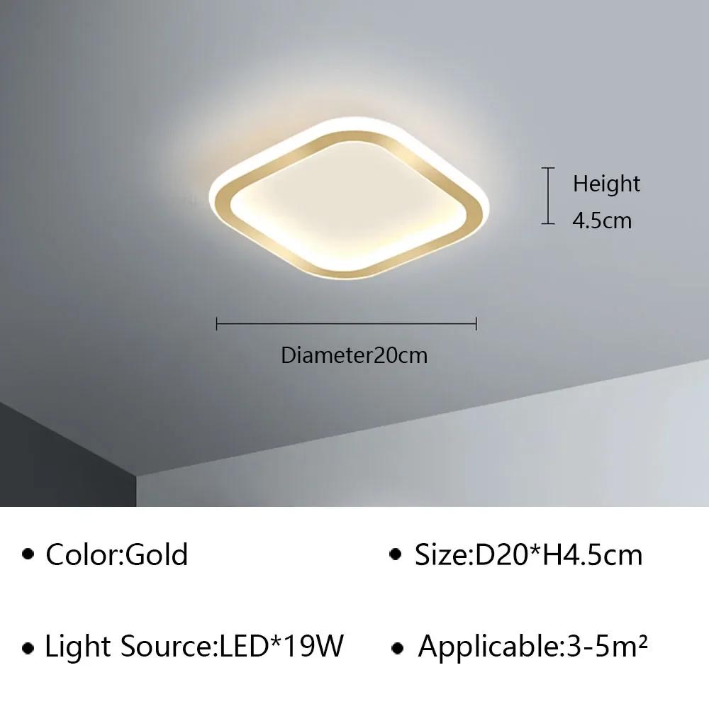 Современный светодиодный потолочный светильник для гостиной, столовой, прохода, гардеробной, балкона, спальни, потолочная люстра, внутреннее декоративное освещение