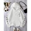 Star Sun Moon Eye Personality Pattern Women's Sweatshirt Vintage Oversize Hooded Street Casual Hoodie Autumn Simple Soft Clothes