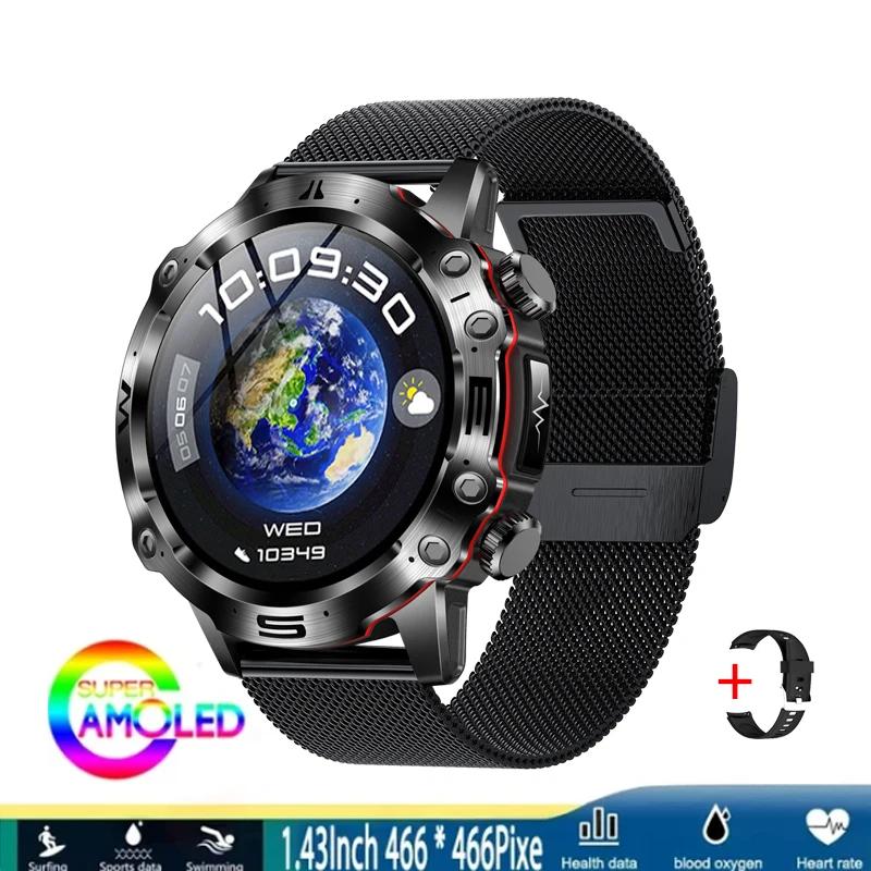 2024 Смарт-часы для мужчин, кровяное давление, кислород в крови, ЭКГ + PPG, Bluetooth-вызов, спортивный фитнес-трекер, умные часы для IOS