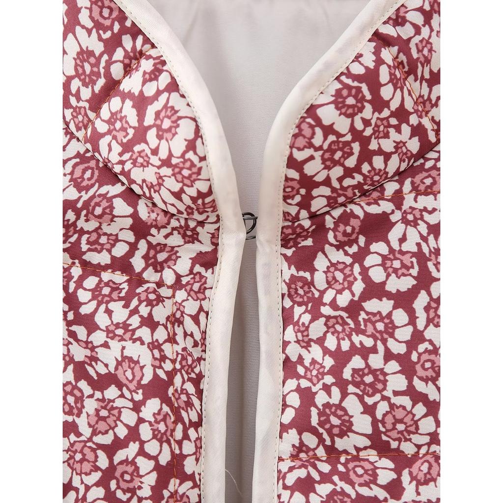 GMXIA Женские винтажные повседневные куртки и пальто с цветочным принтом на осень-зиму с длинным рукавом и квадратным воротником