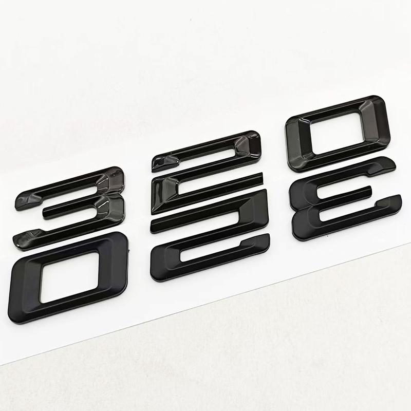 3D ABS Chrome Black Car Styling Logo 320d Badge Rear Trunk Emblem Decal For BMW 3 Series 320d E34 E46 F31 Auto Accessories MD2