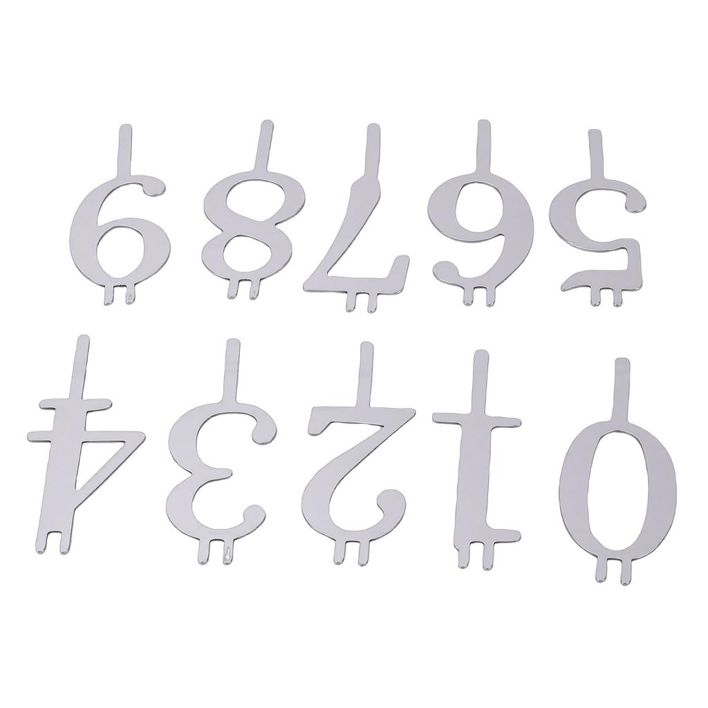 20PCS Number Candle Holder Set Reusable Metal Numeral Birthday Cake Candle Holders Cake Topper Decoration for Party Celebration