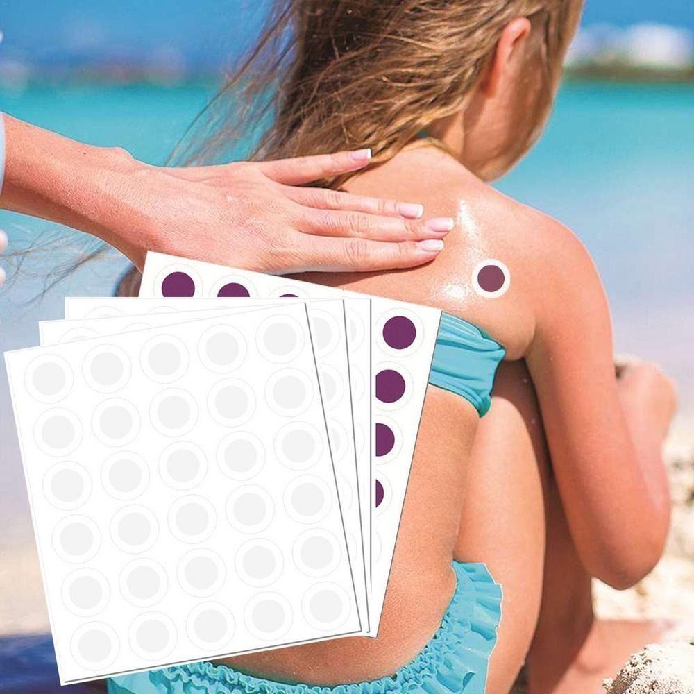 5pcs/set UV Test Stickers Photochromic Self-adhesive Sticker UV Detecting Patches Picnics Hiking