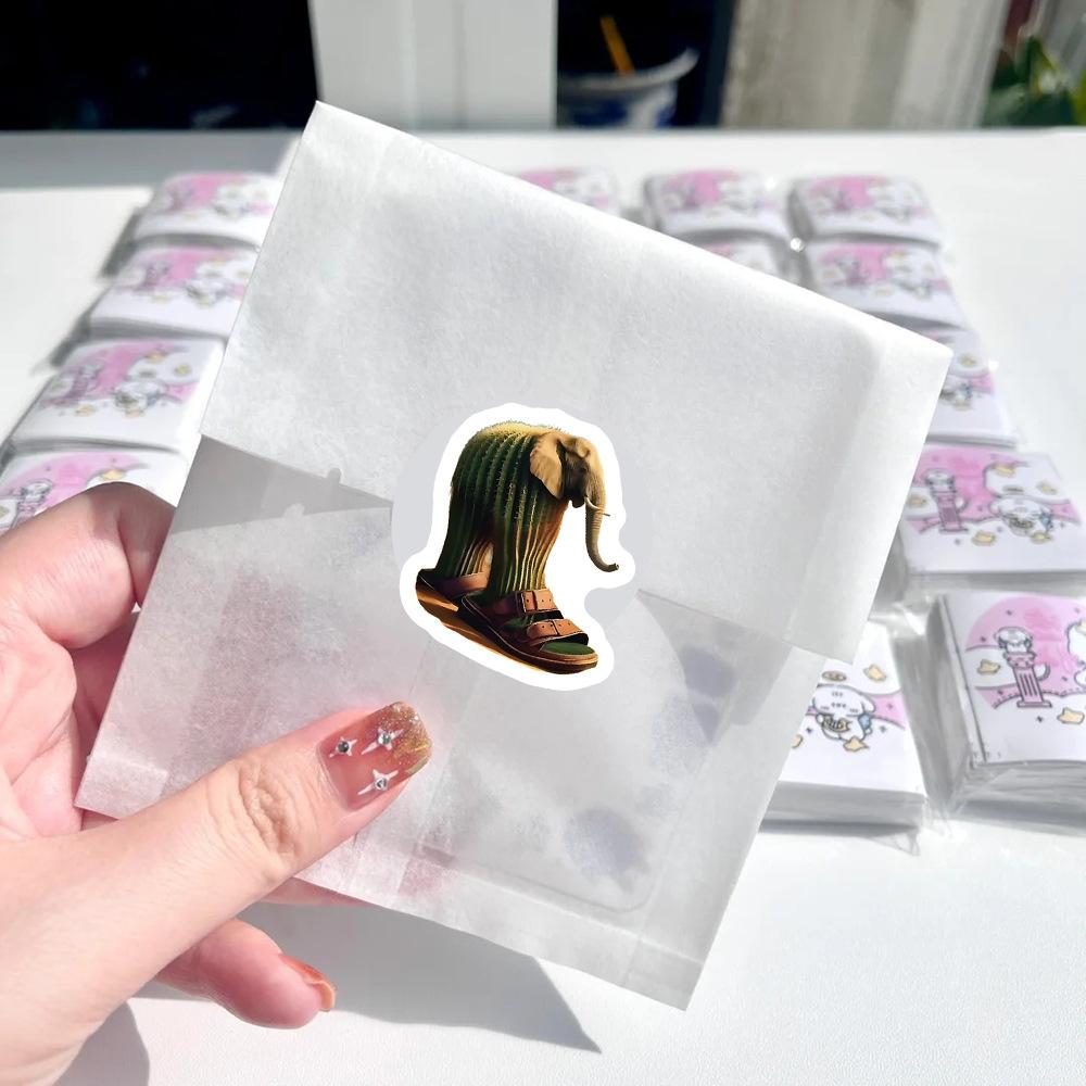 500pcs/Roll Italian Brainrot Stickers Funny AI Abstract TungTungSahur Tralalero Tralala Package Sealing DIY PVC Laptop Decals