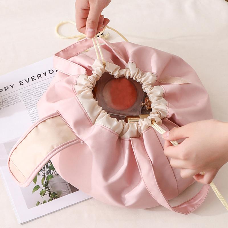 1 шт. Водонепроницаемое ведро на шнурке, большой вместимости, косметичка, модная сумка для макияжа, портативный органайзер, высокого класса, 30x17 см