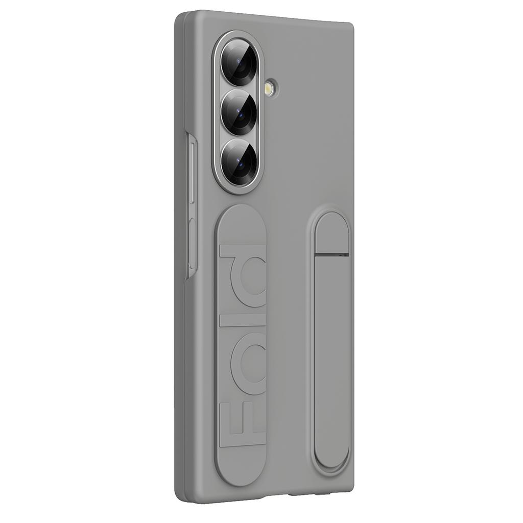 Wristband Foldable Stand Funda for Samsung Galaxy Z Fold 7 6 5 4 Fold6 5G Case Front Glass Lens Protection PC Plastic Cover Capa