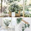20Pcs Decoration Fake Eucalyptus Plants Bendable Silk Eucalyptus Leaf  Living Room Decoration