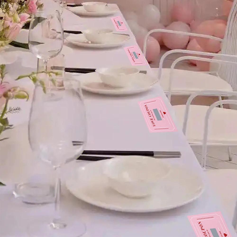 40Pcs Romantic Scratch-Off Vouchers Card Date Night Coupons for Couples Valentine's Anniversary Keepsake Christmas Gifts