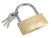 60mm Brass Padlock with 3 Keys
